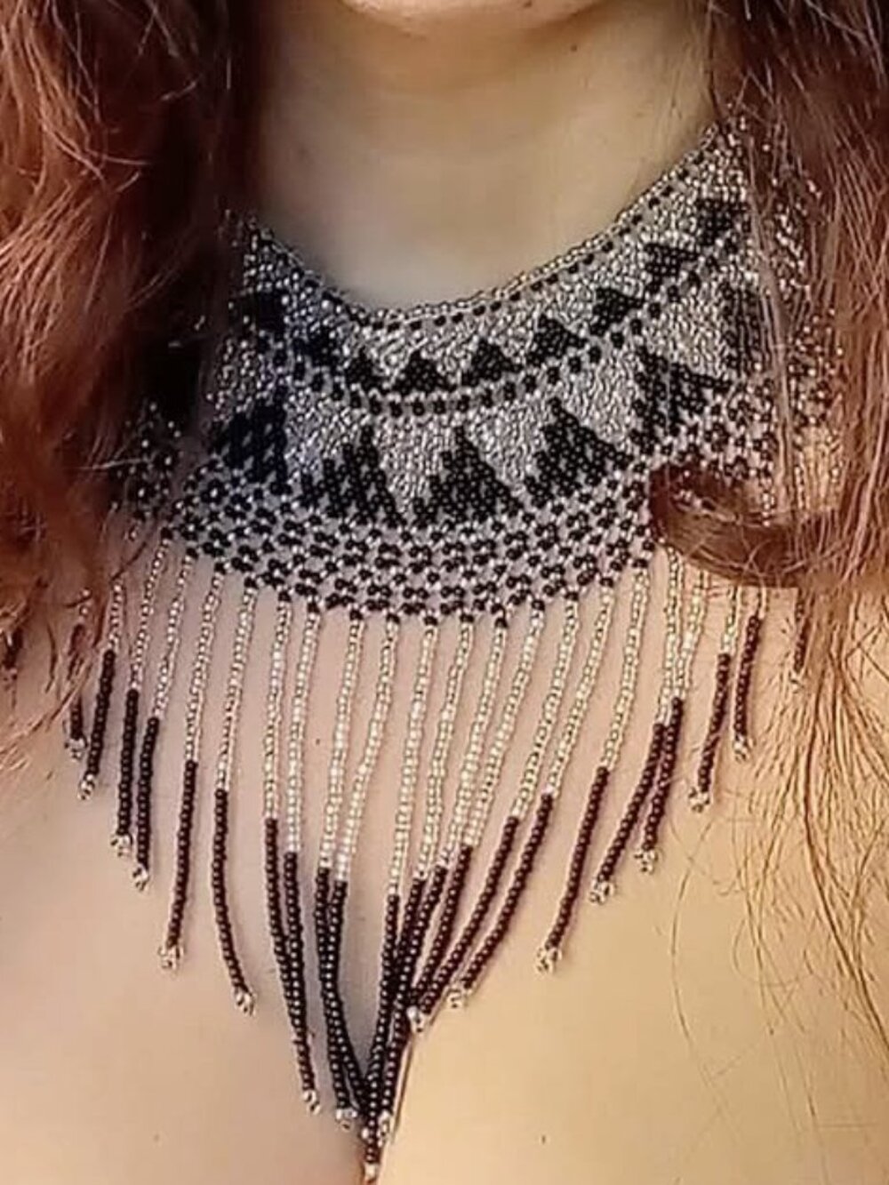 Handmade beaded necklace